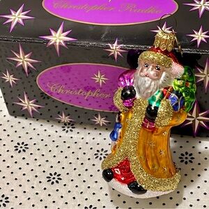 Christopher Radko Petite Balmoral Santa Ornament ~ VTG NIB